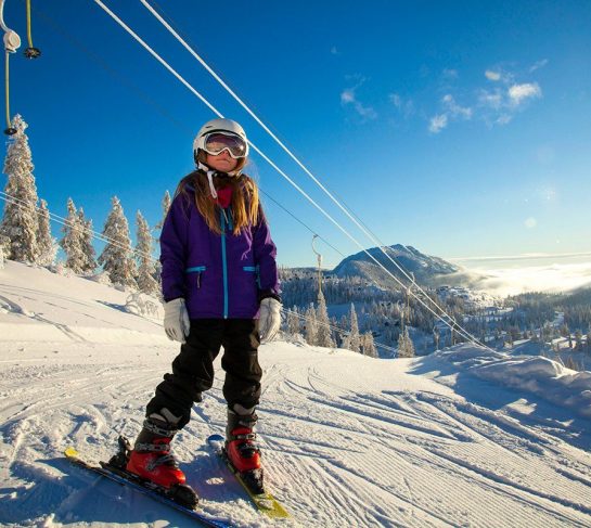 Jente i Fjellparketn på Høgevarde